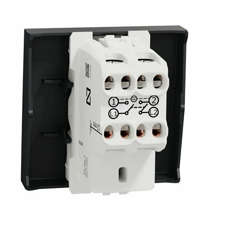 Interrupteur Bipolaire Lumineux (indication) Unica NU326254S Anthracite 2 Modules Mécanisme Seul 4 Interrupteur Bipolaire Lumineux (indication) Unica NU326254S Anthracite 2 Modules Mécanisme Seul – Image 2
