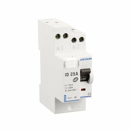 Interrupteur Différentiel 25A Connexion Haut/Haut Classe A 3 Interrupteur Différentiel 25A Connexion Haut/Haut Classe A