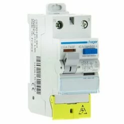 Interrupteur Differentiel 2P 40A 30mA Type A A Bornes Decalees CDA743F