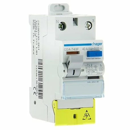 Interrupteur Differentiel 2P 40A 30mA Type A A Bornes Decalees CDA743F 3 Interrupteur Differentiel 2P 40A 30mA Type A A Bornes Decalees CDA743F