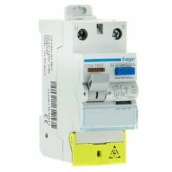 Interrupteur Differentiel 2P 63A 30mA Type A A Bornes Decalees CDA765F