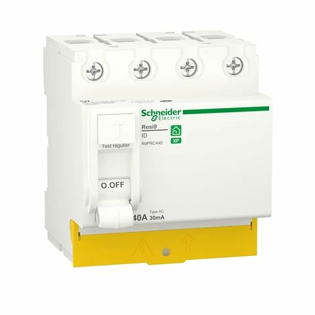 Schneider Electric Interrupteur Différentiel XP R9PRC440 3P+N 40 A Type AC 3 Schneider Electric Interrupteur Différentiel XP R9PRC440 3P+N 40 A Type AC