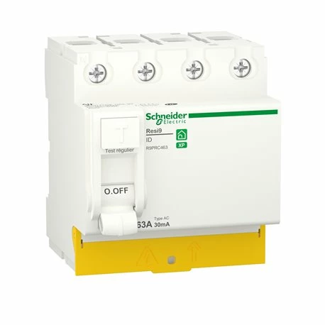 Schneider Electric Interrupteur Différentiel XP R9PRC463 3P+N 63 A Type AC 3 Schneider Electric Interrupteur Différentiel XP R9PRC463 3P+N 63 A Type AC