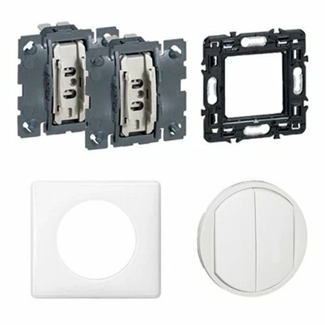 Interrupteur Double Ou Va Et Vient Complet Avec Plaque Céliane Soft 10A Blanc 099566 5 Interrupteur Double Ou Va Et Vient Complet Avec Plaque Céliane Soft 10A Blanc 099566 – Image 3