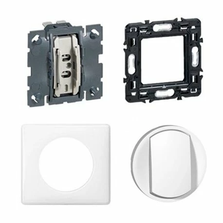 Interrupteur Ou Va Et Vient Complet Avec Plaque Céliane Soft 10A Blanc 099565 5 Interrupteur Ou Va Et Vient Complet Avec Plaque Céliane Soft 10A Blanc 099565 – Image 3