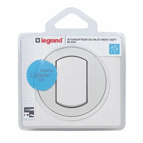 Interrupteur Ou Va-et-vient Complet Avec Plaque Céliane Soft étanche 10A Blanc 099161 3 Interrupteur Ou Va-et-vient Complet Avec Plaque Céliane Soft étanche 10A Blanc 099161