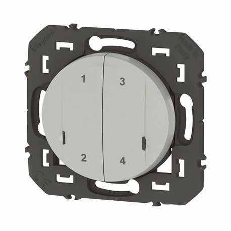 Legrand Interrupteur Volet Roulant, Prises Et Lumière 4 Scénarios Sans Fils Dooxie With Netatmo Alu 600191A 5 Legrand Interrupteur Volet Roulant, Prises Et Lumière 4 Scénarios Sans Fils Dooxie With Netatmo Alu 600191A – Image 3