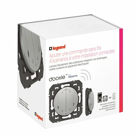 Legrand Interrupteur Volet Roulant, Prises Et Lumière 4 Scénarios Sans Fils Dooxie With Netatmo Alu 600191A 7 Legrand Interrupteur Volet Roulant, Prises Et Lumière 4 Scénarios Sans Fils Dooxie With Netatmo Alu 600191A – Image 5