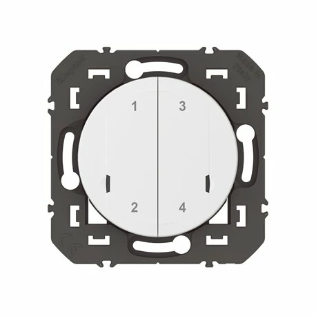 Legrand Interrupteur Volet Roulant, Prises Et Lumière 4 Scénarios Sans Fils Dooxie With Netatmo Blanc 600091A 4 Legrand Interrupteur Volet Roulant, Prises Et Lumière 4 Scénarios Sans Fils Dooxie With Netatmo Blanc 600091A – Image 2
