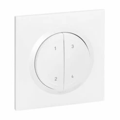 Legrand Interrupteur Volet Roulant, Prises Et Lumière 4 Scénarios Sans Fils, Sans Pile Self-e Dooxie With Netatmo Blanc 600091L -Schneider Electric Soldes interrupteur volet roulant prises et lumiere 4 scenarios sans fils sans pile self e dooxie with netatmo blanc 600091l 3