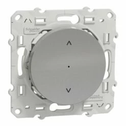 Interrupteur Volet-roulant Wiser Odace S530567W 4 A Zigbee Alu
