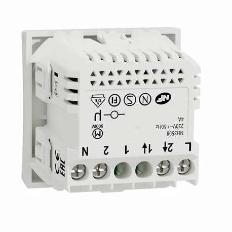 Schneider Electric Interrupteur Volet-roulant Wiser Unica NU350820W 4 A Zigbee Blanc Antimicrobien Mécanisme Seul 5 Schneider Electric Interrupteur Volet-roulant Wiser Unica NU350820W 4 A Zigbee Blanc Antimicrobien Mécanisme Seul – Image 3