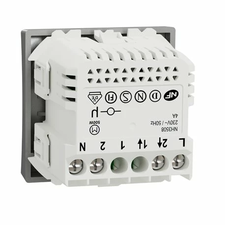 Schneider Electric Interrupteur Volet-roulant Wiser Unica NU350830W 4 A Zigbee Alu Mécanisme Seul 4 Schneider Electric Interrupteur Volet-roulant Wiser Unica NU350830W 4 A Zigbee Alu Mécanisme Seul – Image 2