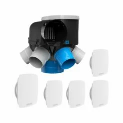 Atlantic VMC Simple Flux Kit + 5 Bouches Line Autocosy IH