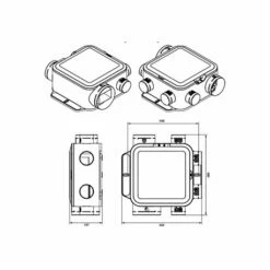 VMC Simple Flux EasyHOME PureAIR Compact Connect Kit Avec Bouches ColorLINE Et Entrées D'air -Schneider Electric Soldes kit easyhome purair compact connect 11033062 aldes 3