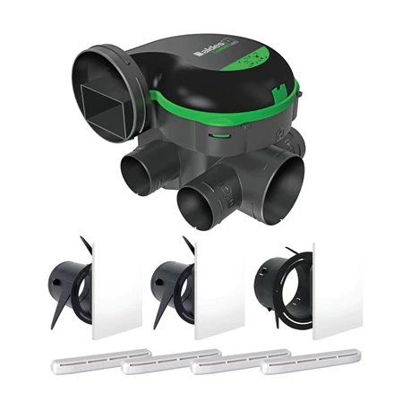 VMC Simple Flux EasyHOME PureAIR Classic Kit Avec Bouches ColorLINE Et Entrées D'air 3 VMC Simple Flux EasyHOME PureAIR Classic Kit Avec Bouches ColorLINE Et Entrées D'air