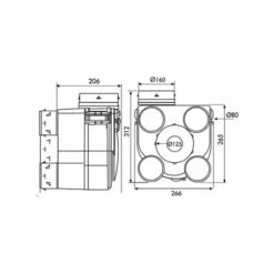 VMC Hygroréglable Hydra 2 ECOWATT 5,8 W-Th-C Groupe+bouches 7 VMC Hygroréglable Hydra 2 ECOWATT 5,8 W-Th-C Groupe+bouches -Schneider Electric Soldes kit hydra ecowatt 2 604021 62 w th c 2