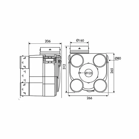 VMC Hygroréglable Hydra 2 ECOWATT 5,8 W-Th-C Groupe+bouches 5 VMC Hygroréglable Hydra 2 ECOWATT 5,8 W-Th-C Groupe+bouches – Image 3