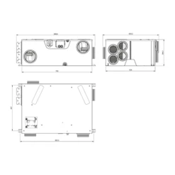 VMC Double Flux Orka BP Haut Rendement Avec Kit 11 VMC Double Flux Orka BP Haut Rendement Avec Kit -Schneider Electric Soldes kit orka bp hr 604041 4