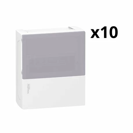 Schneider Electric Lot De 10 Coffrets électriques Mini Pragma MIP11108T 8 Modules Portillon Transparent En Saillie 4 Schneider Electric Lot De 10 Coffrets électriques Mini Pragma MIP11108T 8 Modules Portillon Transparent En Saillie – Image 2