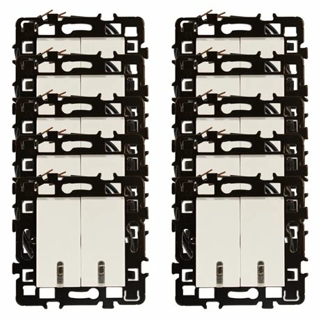 Lot De 10 Commandes Combiné Poussoir Avec Voyant Blanc 3 Lot De 10 Commandes Combiné Poussoir Avec Voyant Blanc