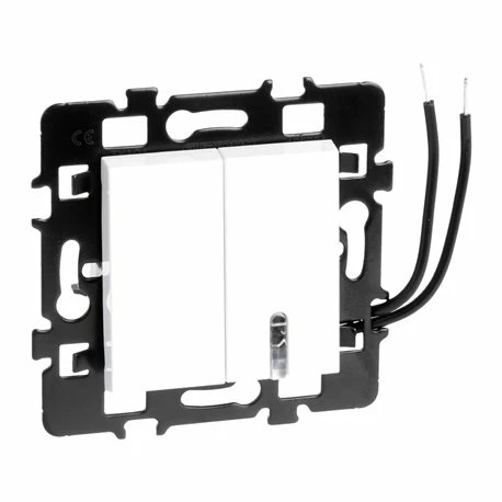 Lot De 10 Commandes Combiné Poussoir + Va Et Vient Avec Et Sans Voyant Blanc 4 Lot De 10 Commandes Combiné Poussoir + Va Et Vient Avec Et Sans Voyant Blanc – Image 2