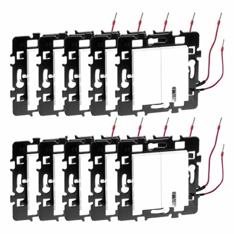 Lot De 10 Commandes Combiné Va Et Vient Avec Et Sans Voyant Blanc 3 Lot De 10 Commandes Combiné Va Et Vient Avec Et Sans Voyant Blanc