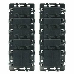 Lot De 10 Commandes Double Va Et Vient Sans Voyant Anthracite