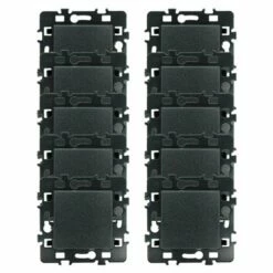 Lot De 10 Commandes Interrupteur/va Et Vient Sans Voyant Anthracite