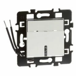 Lot De 10 Commandes Poussoir à Fermeture Avec Porte-étiquette Avec Voyant Bleu Blanc