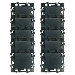 Lot De 10 Commandes Poussoir à Fermeture Sans Voyant Anthracite