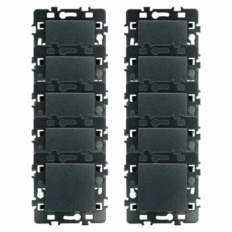 Lot De 10 Commandes Poussoir à Fermeture Sans Voyant Anthracite 3 Lot De 10 Commandes Poussoir à Fermeture Sans Voyant Anthracite