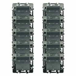 Lot De 10 Commandes Poussoir Porte-étiquette à Fermeture Avec Voyant Rouge Anthracite