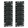 Lot De 10 Commandes Va Et Vient + Bouton Poussoir Sans Voyant Anthracite -Schneider Electric Soldes lot de 10 commandes va et vient bouton poussoir sans voyant anthracite