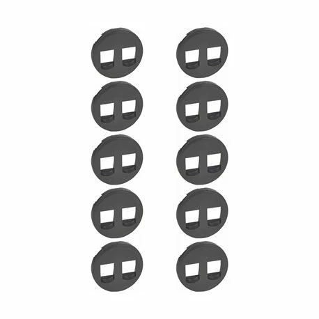 Lot De 10 Enjoliveurs Celiane Pour Prise Haut Parleur Double Finition Graphite 067814 3 Lot De 10 Enjoliveurs Celiane Pour Prise Haut Parleur Double Finition Graphite 067814
