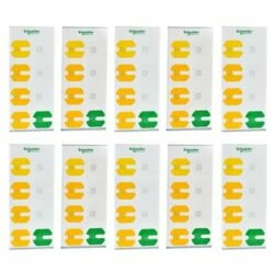 Schneider Electric Lot De 10 Feuilles De 8 Autocollants De Repérage S520006 Pour Prises De Courant Odace