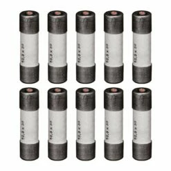 Lot De 10 Fusibles Domestiques 25A Avec Voyant 10,3x38 Mm