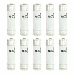 Lot De 10 Fusibles Domestiques 2A Avec Voyant 8,5x31,5 Mm