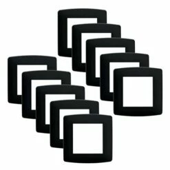 Lot De 10 Plaques De Finition Anthracite 1 Poste