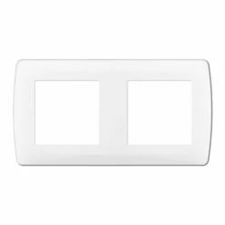 Lot De 10 Plaques De Finition Blanc 2 Postes