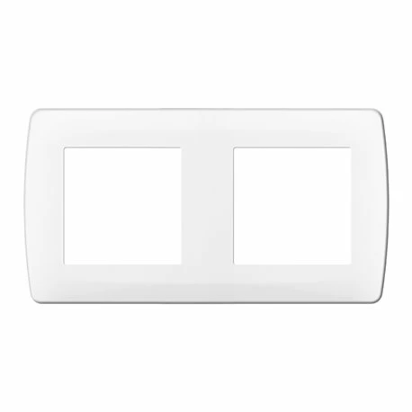 Lot De 10 Plaques De Finition Blanc 2 Postes 3 Lot De 10 Plaques De Finition Blanc 2 Postes