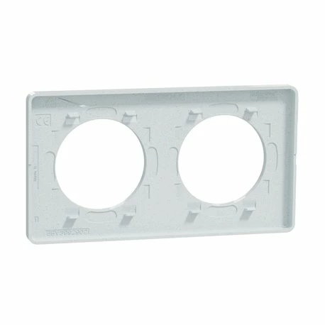 Lot De 10 Plaques De Finition Odace Touch S510804 Blanc Recyclé 2 Postes 8 Lot De 10 Plaques De Finition Odace Touch S510804 Blanc Recyclé 2 Postes – Image 6