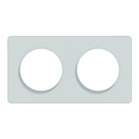 Lot De 10 Plaques De Finition Odace Touch S510804 Blanc Recyclé 2 Postes 9 Lot De 10 Plaques De Finition Odace Touch S510804 Blanc Recyclé 2 Postes – Image 7