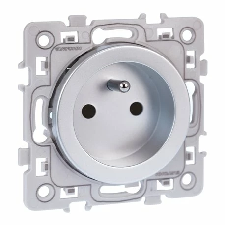 Lot De 10 Prises 16A Courant Fort 2P+T Avec Connexion Haut/bas Silver 3 Lot De 10 Prises 16A Courant Fort 2P+T Avec Connexion Haut/bas Silver