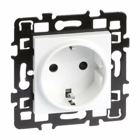 Lot De 10 Prises 16A Courant Fort 2P+T Schuko Blanc 4 Lot De 10 Prises 16A Courant Fort 2P+T Schuko Blanc – Image 2