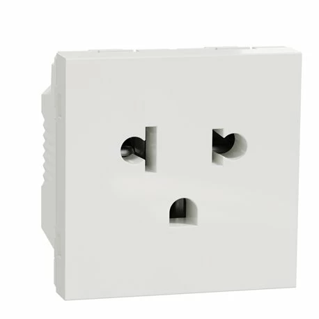 Lot De 10 Prises Euroamericaine 2P+T Unica NU304118 Blanc Mécanisme Seul 4 Lot De 10 Prises Euroamericaine 2P+T Unica NU304118 Blanc Mécanisme Seul – Image 2