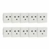 Lot De 10 Prises Euroamericaine 2P+T Unica NU304118 Blanc Mécanisme Seul -Schneider Electric Soldes lot de 10 prises euroamericaine 2pt unica nu304118 blanc mecanisme seul