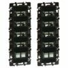 Lot De 10 Prises RJ45 Double Grade 2 TV Cat 6 STP Anthracite 1 Lot De 10 Prises RJ45 Double Grade 2 TV Cat 6 STP Anthracite -Schneider Electric Soldes lot de 10 prises rj45 double grade 2 tv cat 6 stp anthracite