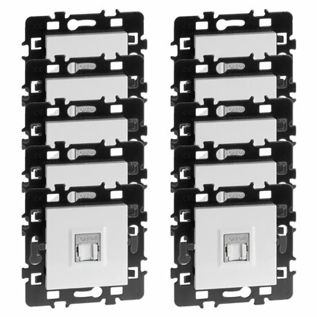 Lot De 10 Prises RJ45 FTP Cat6 Grade1 Blanc 3 Lot De 10 Prises RJ45 FTP Cat6 Grade1 Blanc