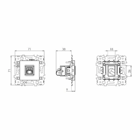 Lot De 10 Prises RJ45 Grade 3 TV Cat6A Blanc 4 Lot De 10 Prises RJ45 Grade 3 TV Cat6A Blanc – Image 3